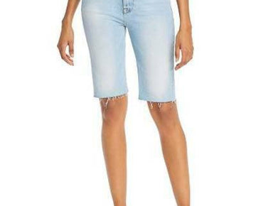 Frame Women's Le Vintage Denim Bermuda Shorts Blue Size 24 MSRP $195