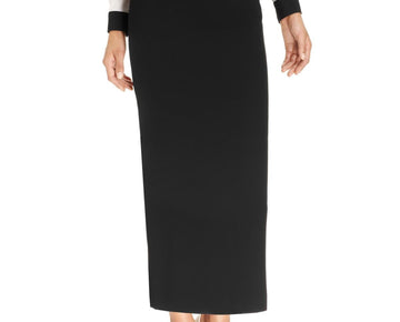 Kasper Womens Office Wear Professional Midi Skirt Black Size 12
