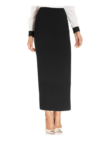 Kasper Womens Office Wear Professional Midi Skirt Black Size 12