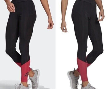 adidas Women's Mesh-Panel Full Length Leggings Black Size XS MSRP $50