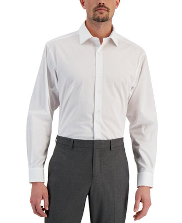 Alfani Regular Fit Stain Resistant Dress Shirt White Size 16/16.5 X 34/35 $60