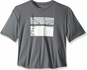 Under Armour Girls' Sun Armour Tee, Gray Size Youth Small MSRP $30