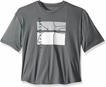 Under Armour Girls' Sun Armour Tee, Gray Size Youth Small MSRP $30