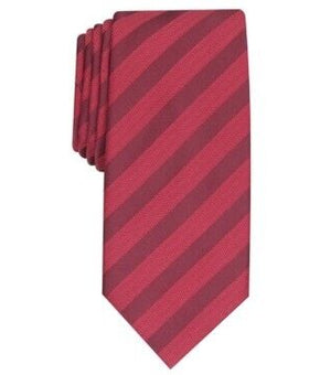 Alfani Men's Slim Stripe Tie Red MSRP $55