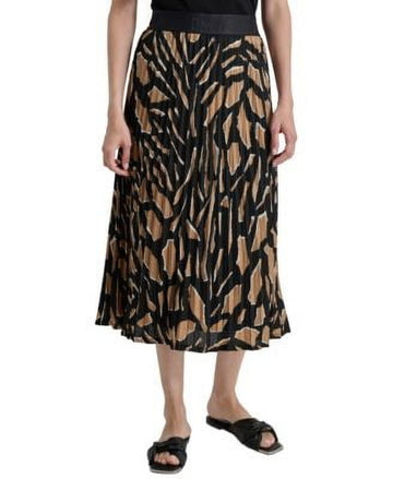 DKNY Womens Pull-On Printed Midi S Abs Geo Size L