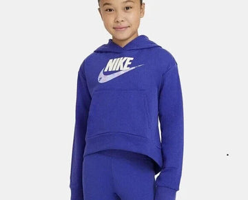 NIKE Big Girls Sportswear Club Hoodie, Plus Sizes L Purple MSRP $45