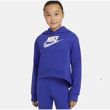 NIKE Big Girls Sportswear Club Hoodie, Plus Sizes L Purple MSRP $45