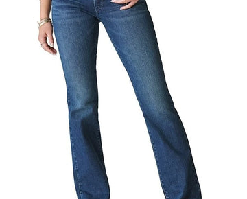 Lucky Brand Women's Sweet Mid Rise Boot Denim Jeans Blue Size 24 / 00 MSRP $119