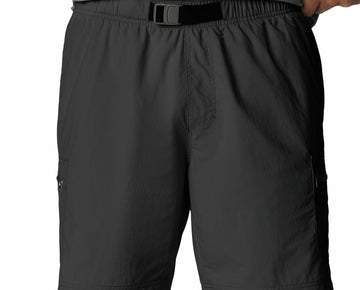 Columbia Mens Regular fit Casual Shorts Size M - 8 Inseam Black Solid MSRP $60