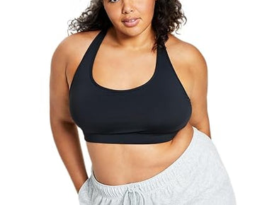 Id Ideology Women's Performance Plus Size Impact Sports Bra Black Plus Size 2X