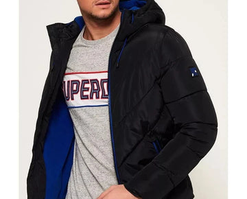 Superdry Xenon Padded Men's Jacket Black Size XL