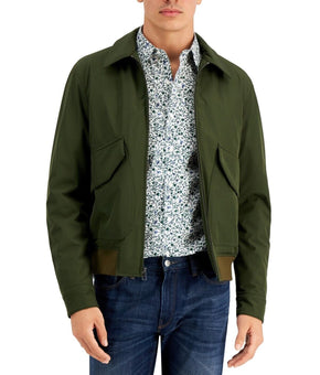 Michael Kors Mens Bomber Jacket Ivy Olive Green Size XL MSRP $298