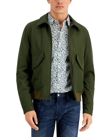 Michael Kors Mens Bomber Jacket Ivy Olive Green Size XL MSRP $298