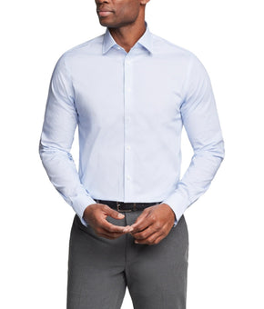 Michael Kors Mens Regular fit Long Sleeve Button-Up Shirt Size XXL Blue