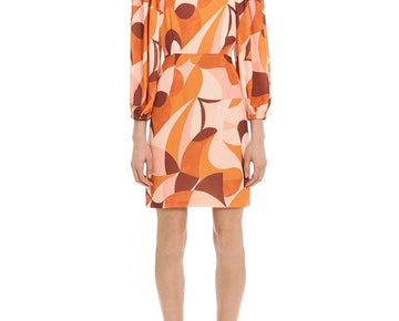 Donna Morgan womens Mini Dress, Size 16 Orange MSRP $128