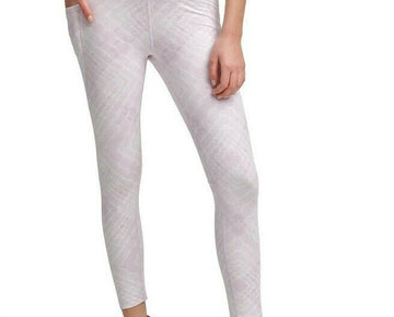 DKNY Crossover-Front Tie-Dyed Leggings Pink Size XS MSRP $60