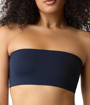 GapBody Women Super Stretch Unlined Bandeau Bralette GPW01354 Navy Size M $35