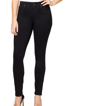 Gloria Vanderbilt Womens Mid Rise Slimming Skinny Jeans Black Size 12