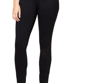 Gloria Vanderbilt Womens Mid Rise Slimming Skinny Jeans Black Size 12