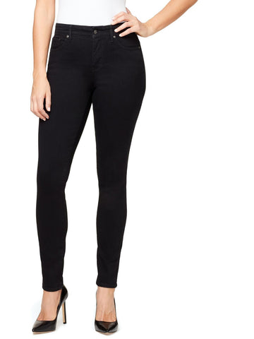 Gloria Vanderbilt Womens Mid Rise Slimming Skinny Jeans Black Size 12