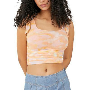 Free People Avenue Print Tank Top In Ivory Combo Size XS