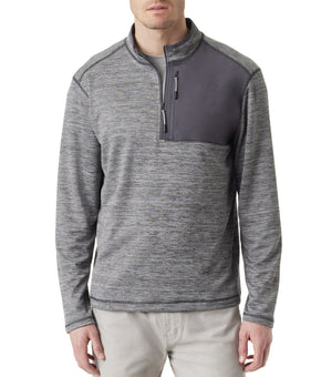 BASS OUTDOOR Men's Quarter-Zip Pullover Gray Size M MSRP $69