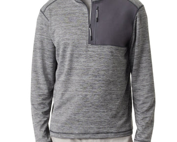 BASS OUTDOOR Men's Quarter-Zip Pullover Gray Size M MSRP $69