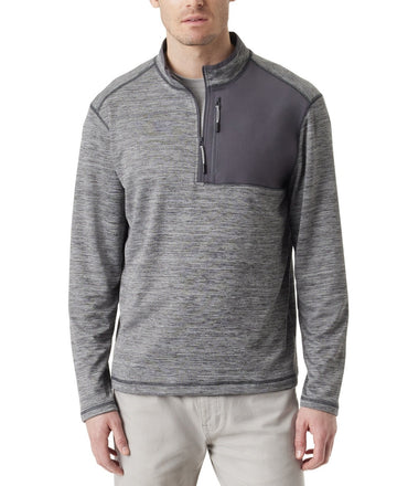 BASS OUTDOOR Men's Quarter-Zip Pullover Gray Size M MSRP $69