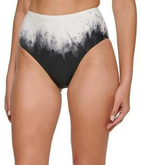 Calvin Klein Women High-Waist Bikini Bottom ONLY Swimwear Black Size XL MSRP $58