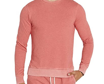 Buffalo David Bitton Men's Long Sleeve Sweatshirt, Chateau Rose, Large