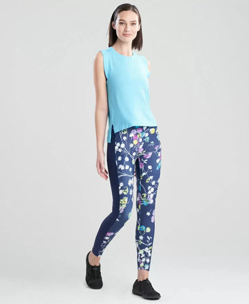 JOSIE NATORI High-Low Tank Top Blue Women Size XS MSRP $42