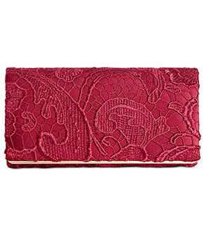 Giani Bernini Red Wine Lace Clutch