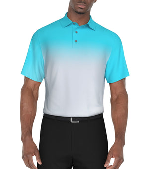 Pga Tour Men Regular fit Golf Polo Shirt Blue Stretch Size XXL MSRP $62