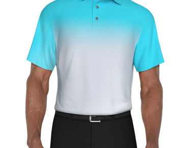 Pga Tour Men Regular fit Golf Polo Shirt Blue Stretch Size XXL MSRP $62