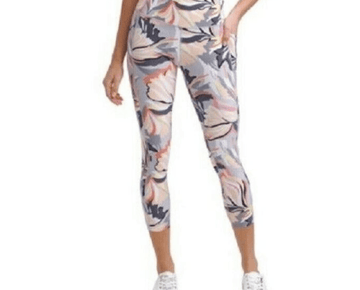 Calvin Klein Performance Women's 7/8 Length Leggings, Gray Multicolor, Size XS