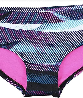 NIKE SWIMWEAR Women's Hipster Bikini Bottoms Size S Fuschia Pink Black MSRP $54