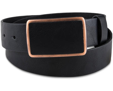 Sun + Stone Mens Faux Leather Buckle Casual Belt Size S MSRP $43