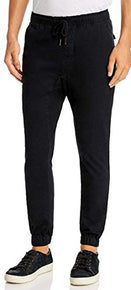 Pacific & Park Black Core Twill Slim Fit Jogger Pants, US Small