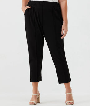 Rafaella Easy Pull On Pants Black flattering fit easy slip on Plus Size 16W $89