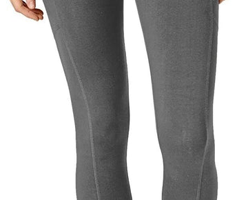 Calvin Klein Performance Women's Ribbed Trim Leggings Gray Size M MSRP $49