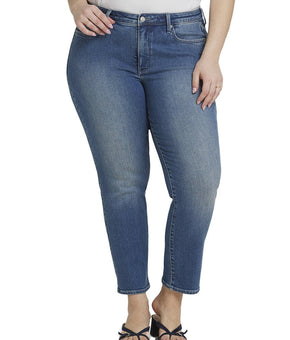 NYDJ womens Plus Sheri Clean Horizon Ankle Crop Jean, Plus Size 18W Blue