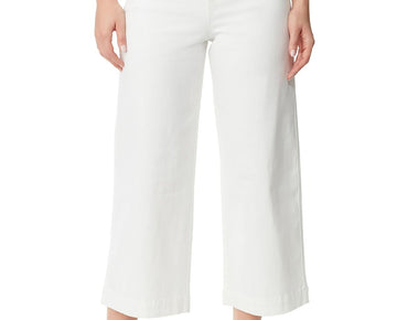 Gloria Vanderbilt Womens Denim Belted Wide Leg Jeans off White Size 14