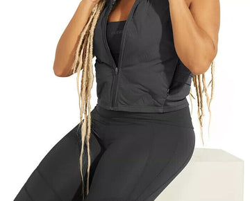 GUESS Annie Vest Dark Grey Size M MSRP $98