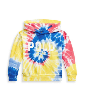 Ralph Lauren Baby Girl's Spa Terry Tie Dye Hoodie Blue, Yellow Size 2T MSRP $65