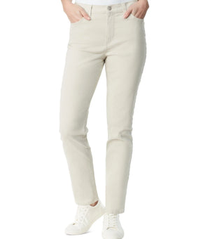 Gloria Vanderbilt Amanda High Rise Straight-Leg Jean Beige Petite Size 8P Short