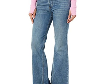 Free People Women's New Dawn Flare Belgrade Blue Jeans Size 27