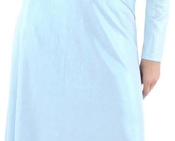 Lauren Ralph Lauren Women's Long-Sleeve Foiled Jersey Dress (Size 8, Light Blue)