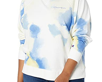 Champion, French Terry Crewneck, Best Plus Size Sweatshirts for Women, Blue, 2X