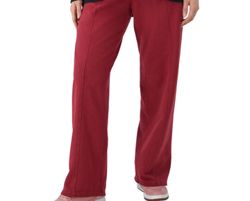 Champion Women's Drawstring-Waist Wide-Leg Sweatpants RED Size XS MSRP $55