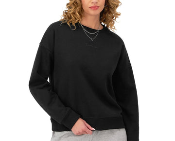 Champion Women's Powerblend Fleece Crewneck Sweatshirt Black Size 2XL MSRP $50